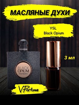 Черный Опиум Ив Сен Лоран масляные духи Black opium (3 мл) - фото 28021